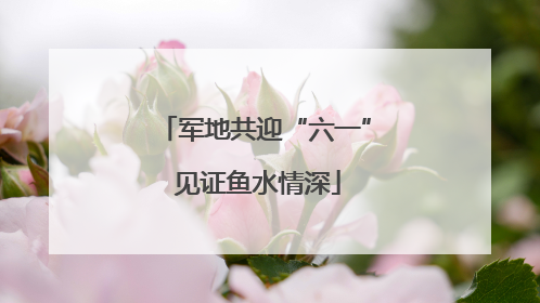 军地共迎“六一” 见证鱼水情深